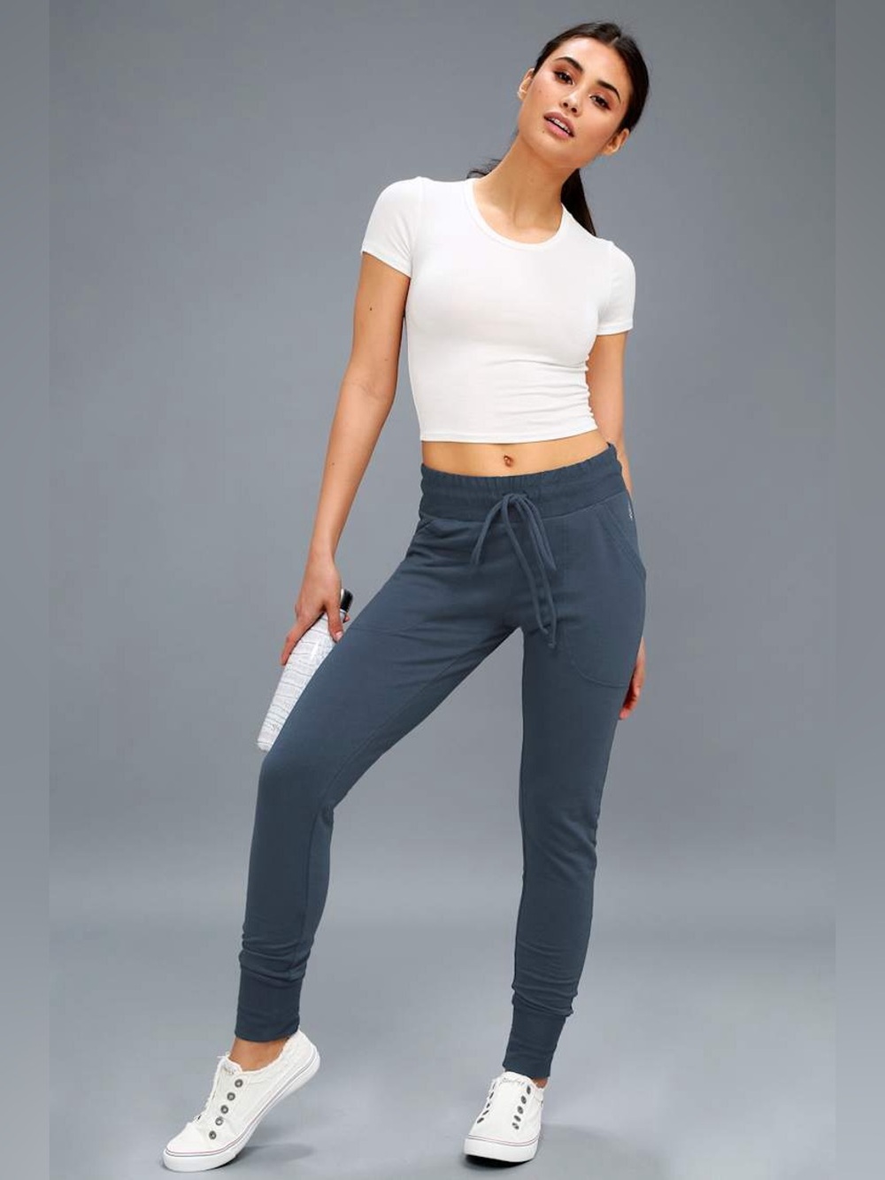Free People Movement Blue Skinny Jogger Sweatpants Jogger Pants Size S